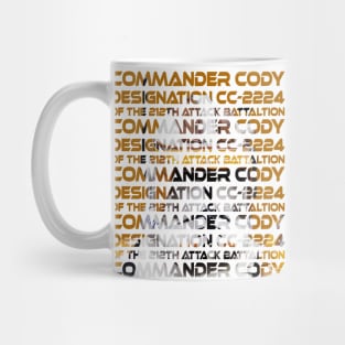 CC-2224 COMMANDER CODY LEADER OF THE 212th ATTACK BATTALION (LIGHT COLORS) Mug